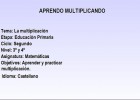 Aprendo multiplicando | Recurso educativo 34130