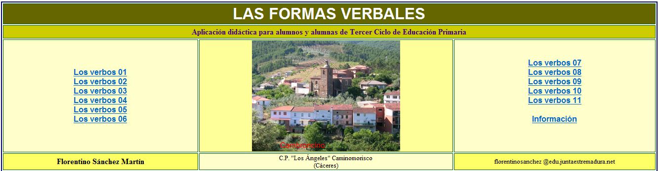 Las formas verbales | Recurso educativo 35181