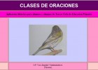 Las clases de oraciones | Recurso educativo 35306