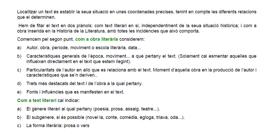 Guió per al comentari d'un text | Recurso educativo 35432