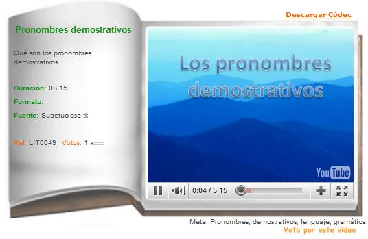 Pronombres demostrativos | Recurso educativo 36349