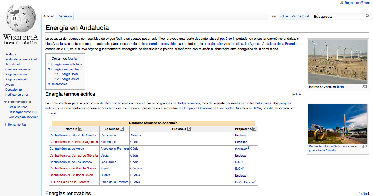 Energía en Andalucía | Recurso educativo 36552