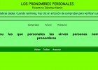 Los pronombres personales | Recurso educativo 36596