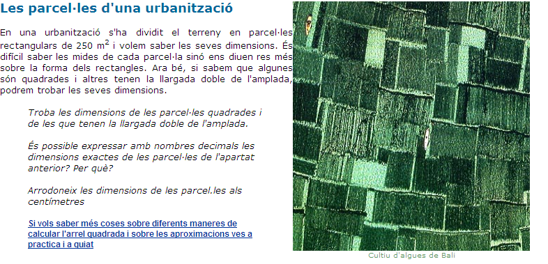 Les parcel·les d'una urbanització | Recurso educativo 36908