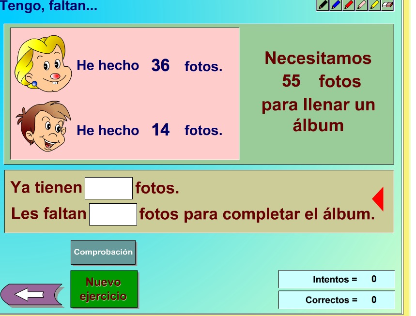 Tengo, me faltan... | Recurso educativo 37294