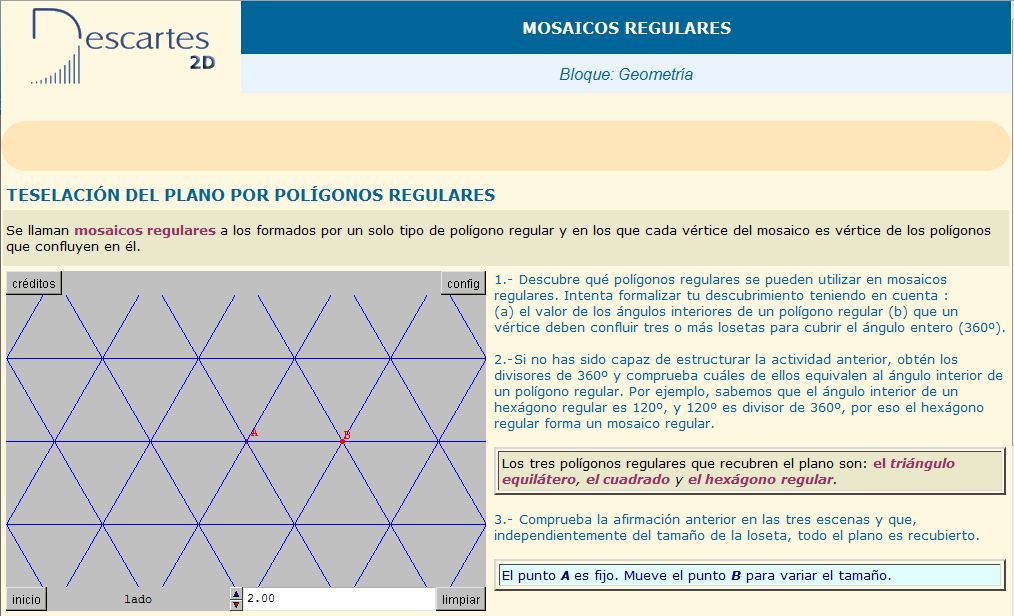 Mosaicos regulares | Recurso educativo 37445