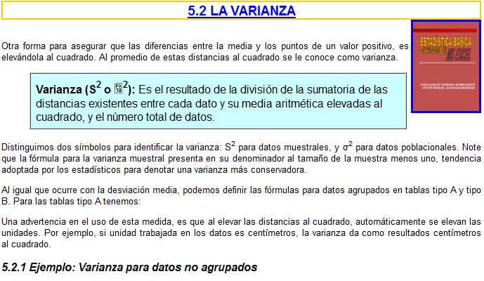 La varianza | Recurso educativo 37579