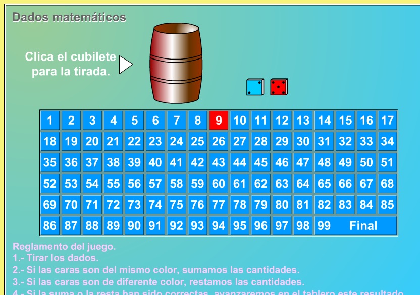 Dados matemáticos | Recurso educativo 37955