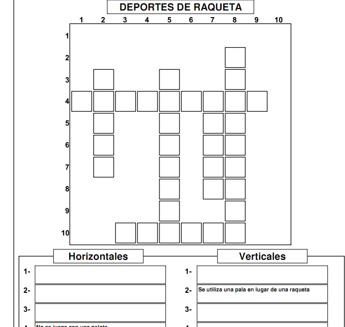 Los deportes con raqueta | Recurso educativo 38436