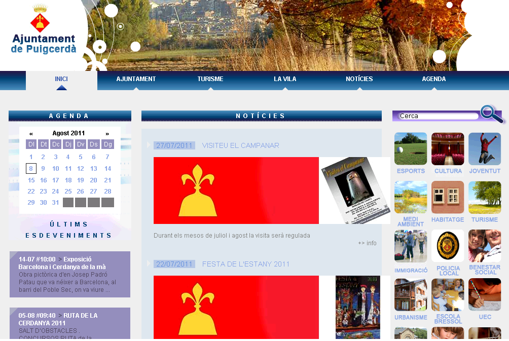 Web de l'Ajuntament de Puigcerdà | Recurso educativo 38635