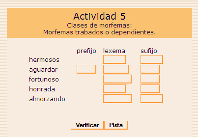 Morfemas y Lexemas | Recurso educativo 39069