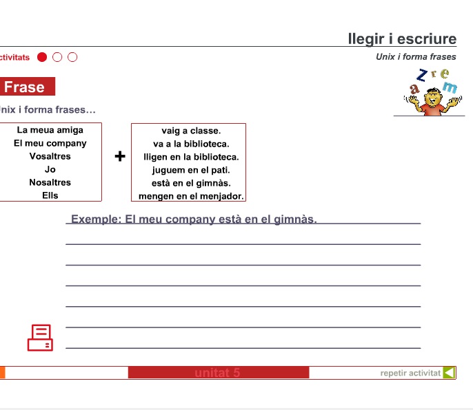 Uneix i forma frases | Recurso educativo 39924