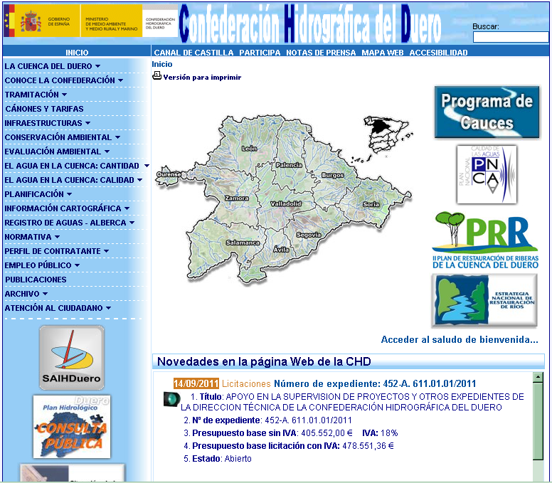 Confederación Hidrográfica del Duero | Recurso educativo 43786