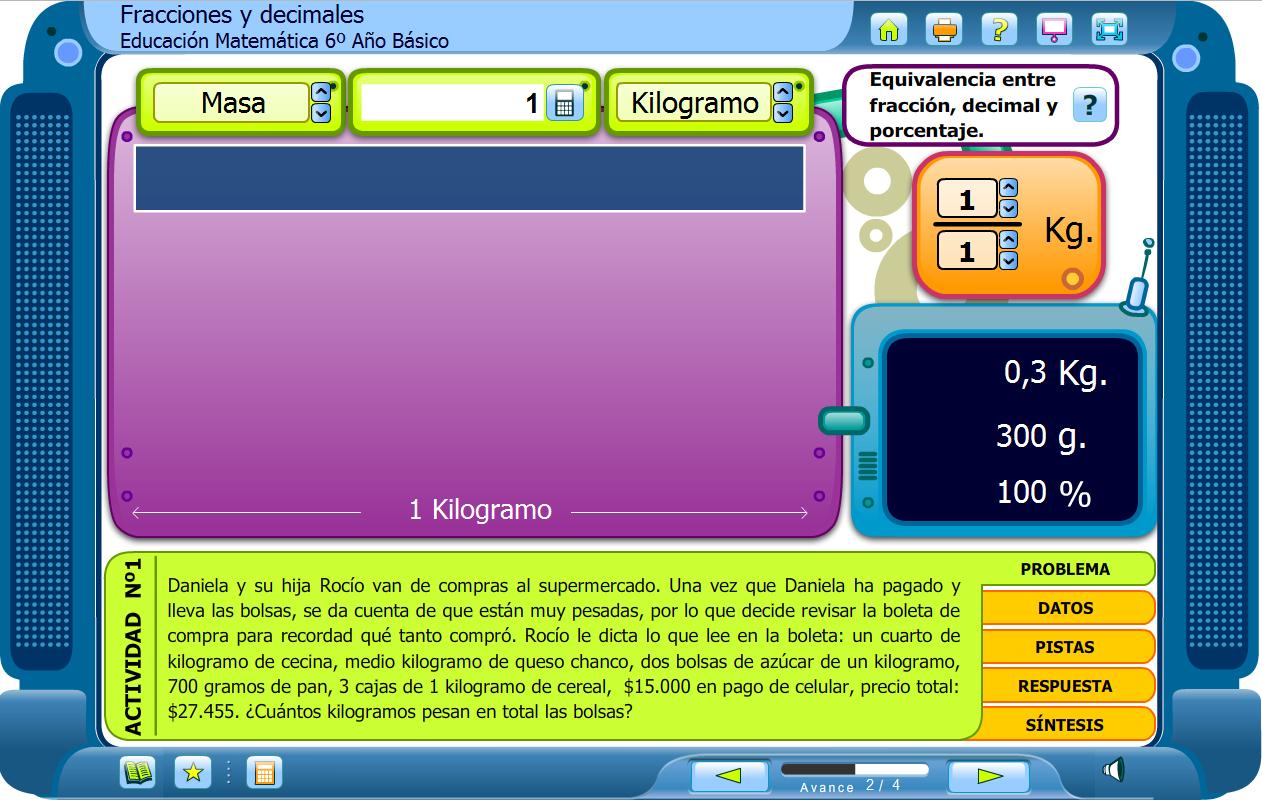 Fracciones y decimales | Recurso educativo 45388