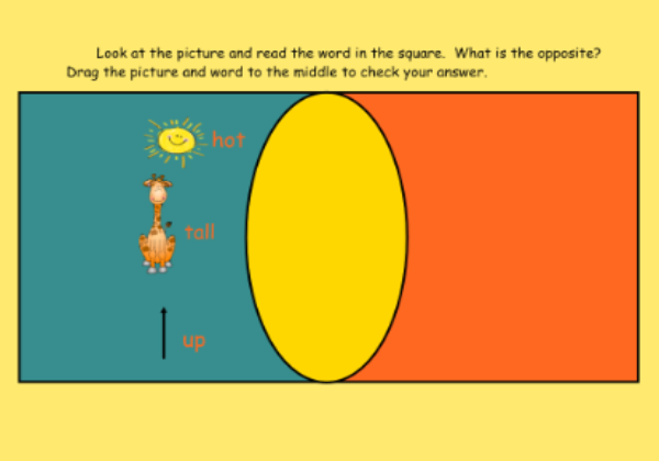 Opposites magic tunnel | Recurso educativo 45487