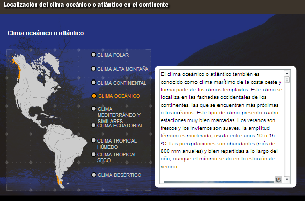 América, distribución climática del continente | Recurso educativo 46869