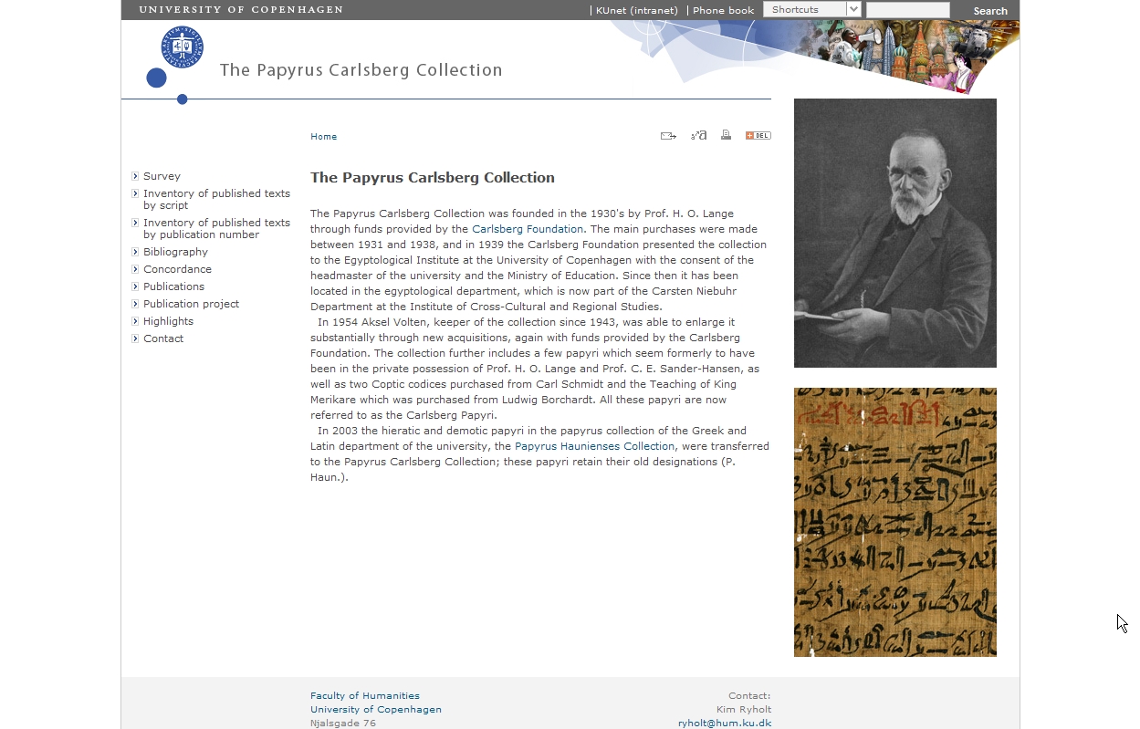 The papyrus Carlsberg Collection de Copenhaguen | Recurso educativo 47289