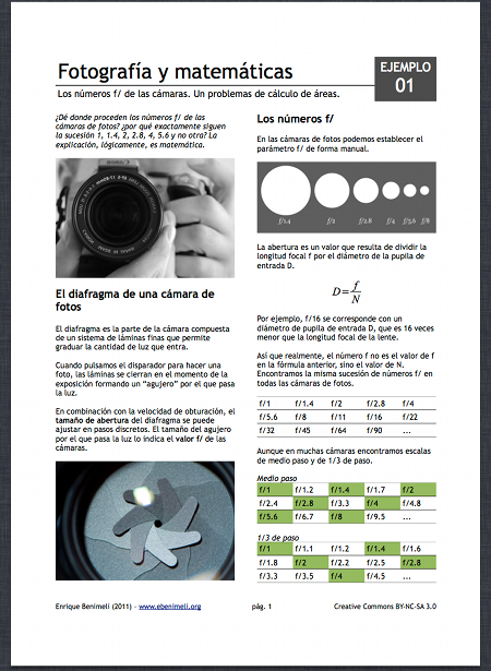 Fotografía y matemáticas: los misteriosos números f | Recurso educativo 49083