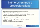 Números enteros y proporcionalidad | Recurso educativo 50481