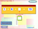 Interactivo: cálculo mental de sumas | Recurso educativo 12058