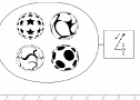 Ficha Matemáticas: El número 4 | Recurso educativo 24332