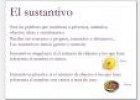 El sustantivo | Recurso educativo 32201