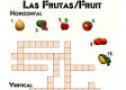 Crucigrama: Las frutas/fruit | Recurso educativo 5504