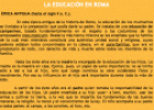 La educación en Roma | Recurso educativo 9470