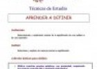 Técnicas de estudio: aprender a definir | Recurso educativo 66070