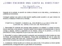 Cómo escribir una carta al director | Recurso educativo 73604