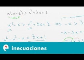 Inecuaciones primer grado (ejercicio 1) | Recurso educativo 109933