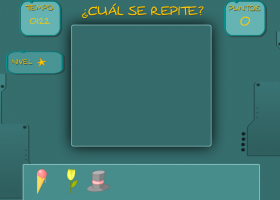 Juego de buscar la imagen repetida para desarrollar la memoria en niños de 3 a 6 años : 02 | Recurso educativo 404931