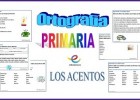 20 Fichas de ortografía para Primaria. Los acentos | Recurso educativo 598090