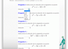 Examen de ecuaciones de segundo grado | Recurso educativo 675484