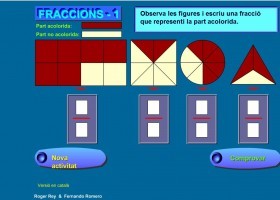 Escriptura i lectura de fraccions | Recurso educativo 684511