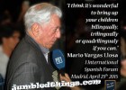 Vargas Llosa encourages bilingual parenting | Recurso educativo 727590