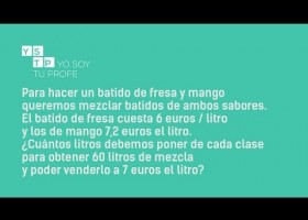 Problemas de mezclas #matemáticas | Recurso educativo 771040