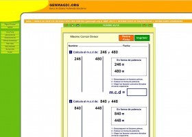 Máximo común dividor | Recurso educativo 774607