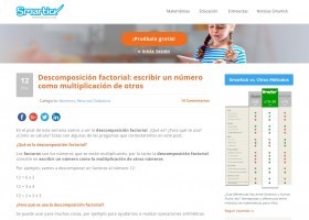 Descomposición factorial | Recurso educativo 774617