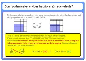 Com podem saber si dues fraccions són equivalents | Recurso educativo 774787