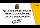 ? ¿Qué es Metodología de investigación? ¿Para qué sirve la Metodología | Recurso educativo 784098